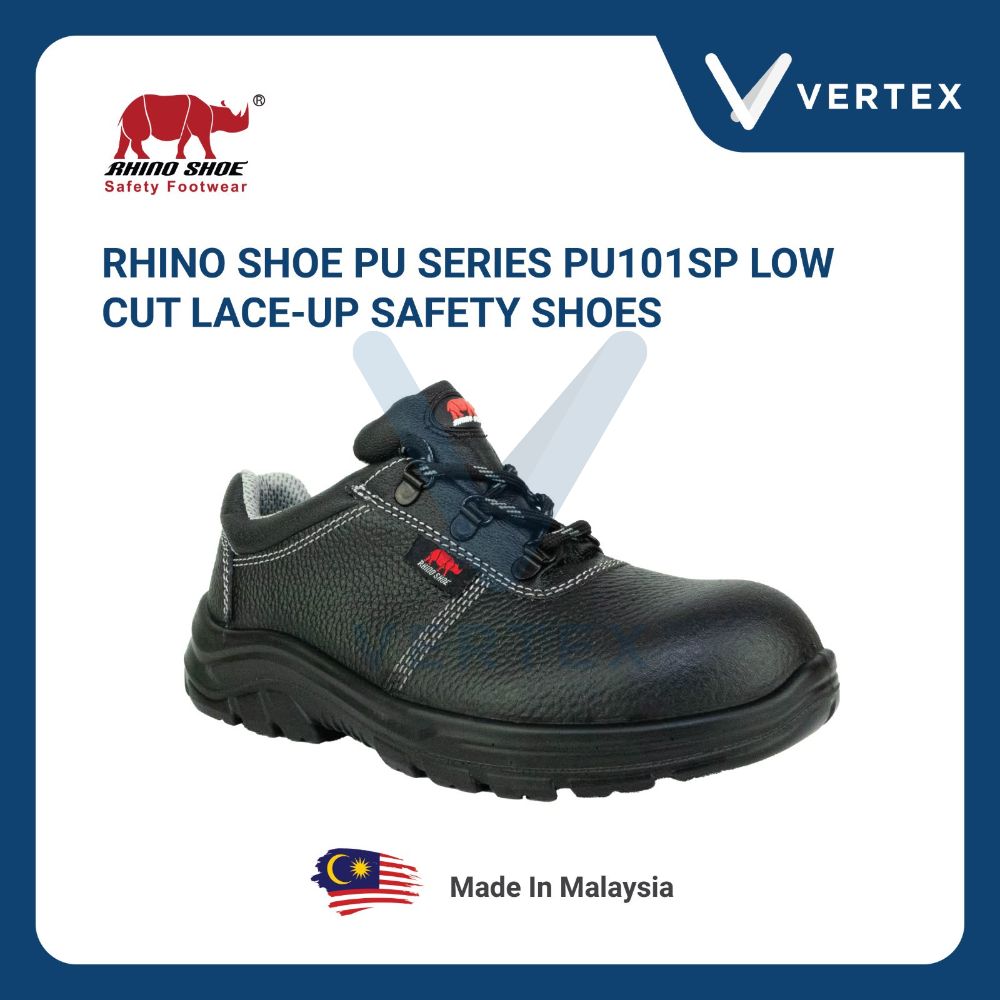 PU101SP Rhino Low Cut Lace Up Safety Shoe