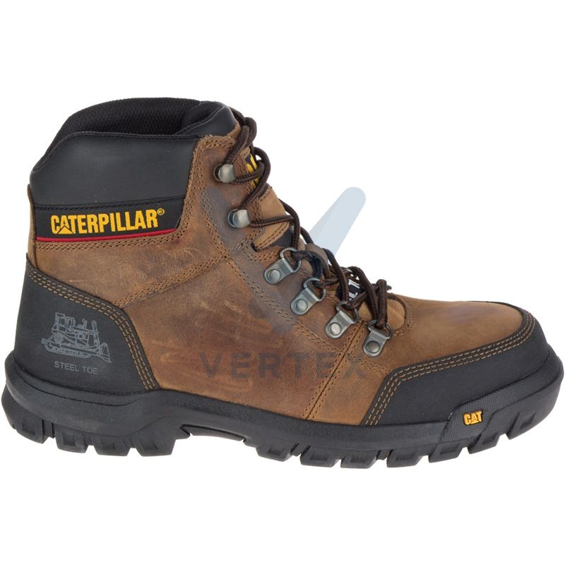 Caterpillar Men's Outline Steel Toe Work Boot -Dark Beige