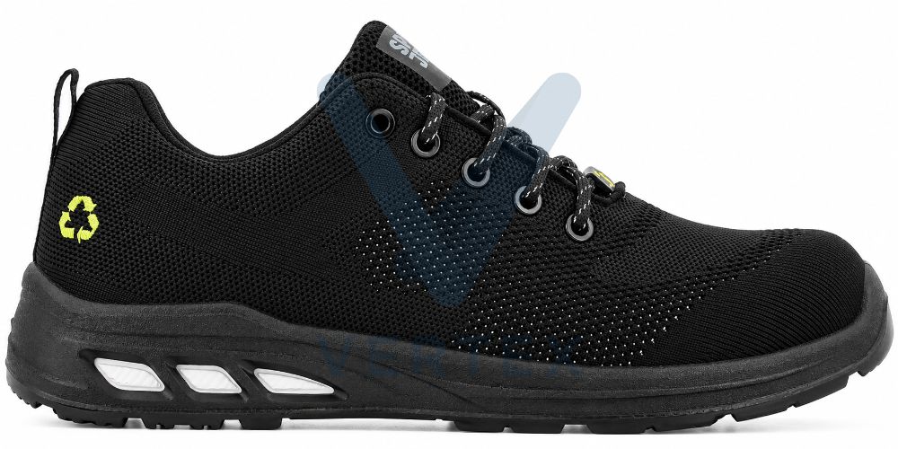 Safety Jogger Shoe Ecofitz S1P, Black [S1P ESD]