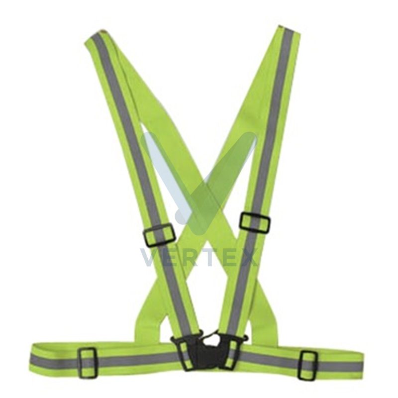 Safety Vest High Visible Reflective C/W Buckle/Strip