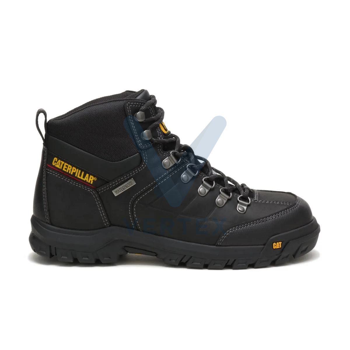 Caterpillar Threshold Waterproof Steel Toe Work Shoe -Black