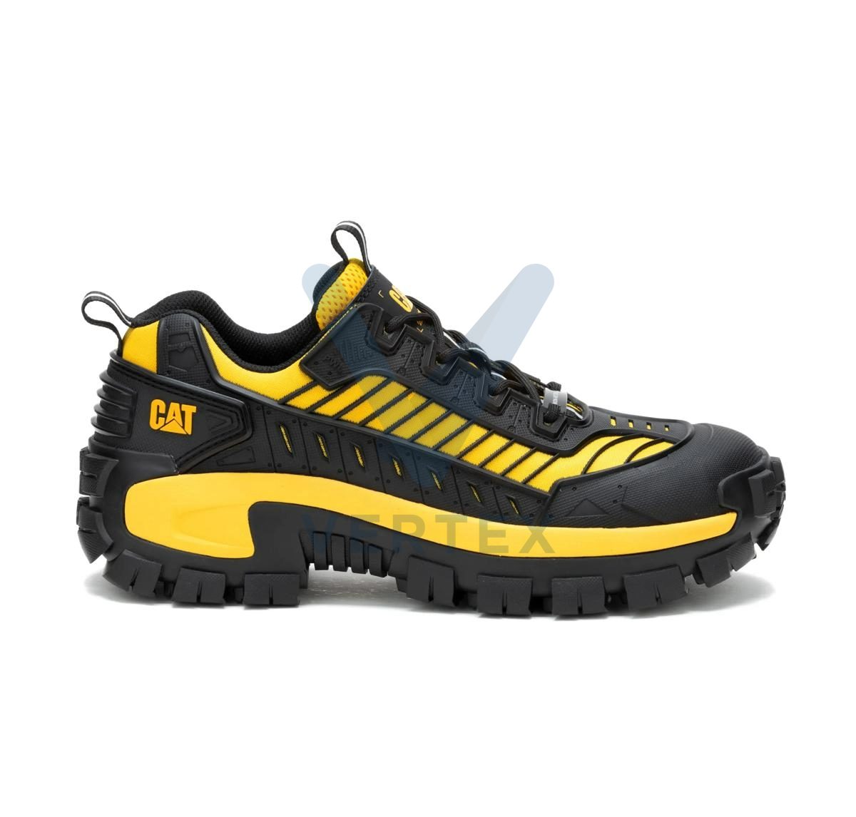 Caterpillar Invader Mecha Composite Toe Work Shoe -Black/Cat Yellow