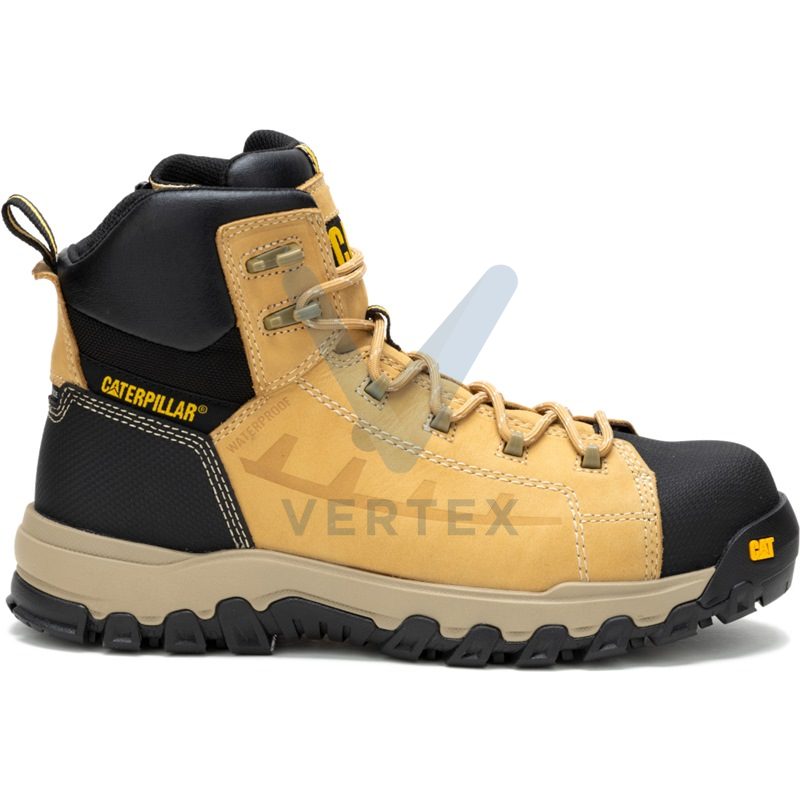 Caterpillar Threshold Rebound ZIP Waterproof Composite Work Shoe -Honey Reset
