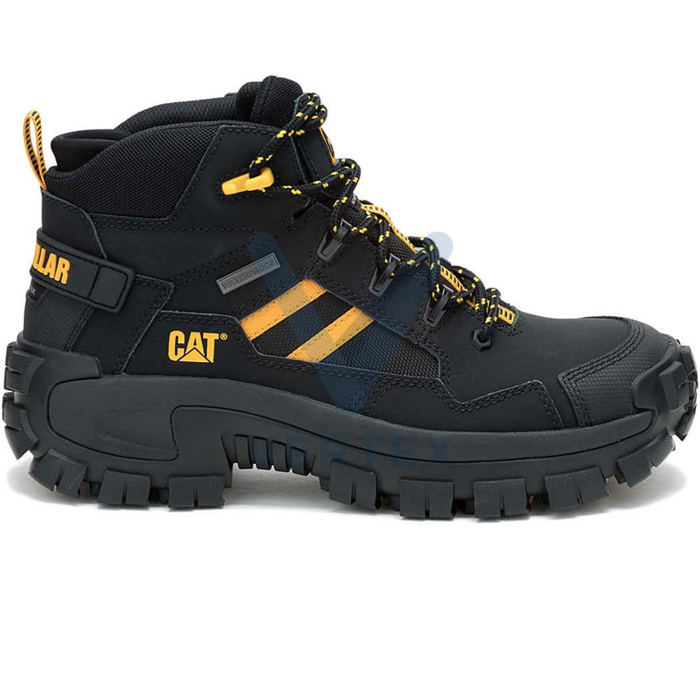 Caterpillar Invader Mid Vent Wp CT Work Shoe -Black