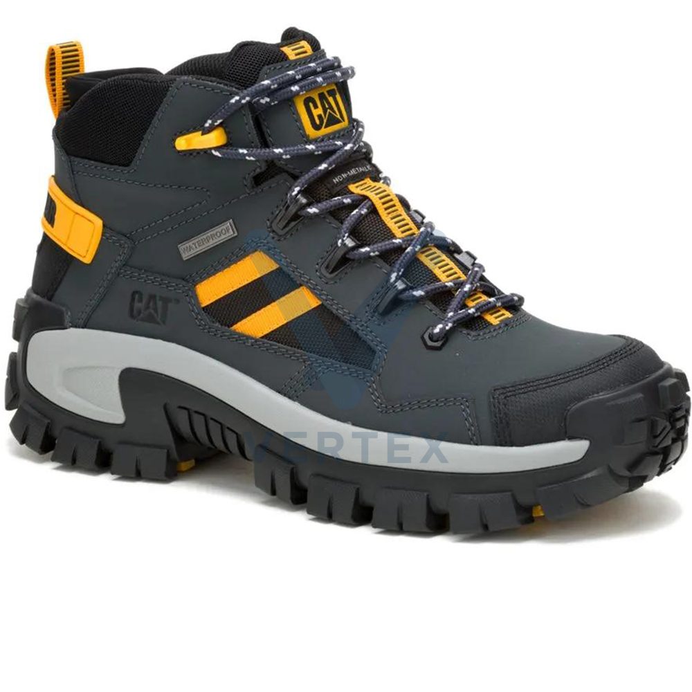 Caterpillar Invader Mid Vent WP CT Work Shoe, Dark Shadows