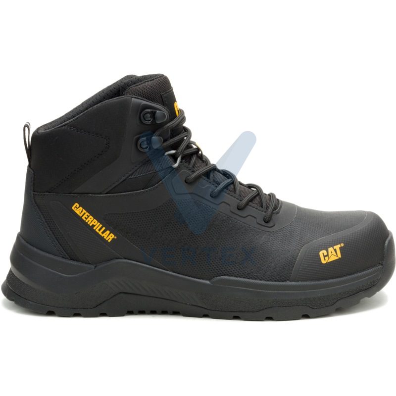 Caterpillar Inductor Mesh Mid S3S Composite Toe Sneakers Shoe- Black