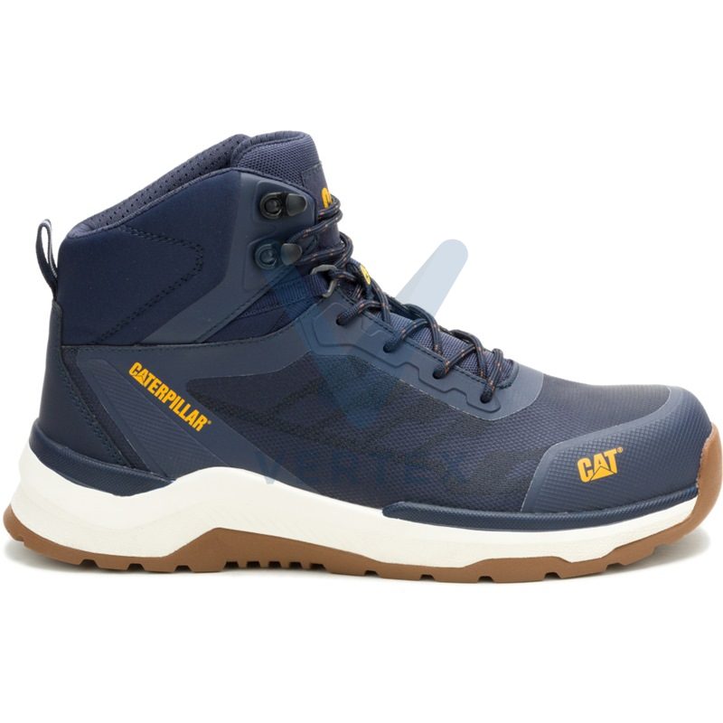 Caterpillar Inductor Mesh Mid S3S FO HRO SR ESD Shoe -Navy
