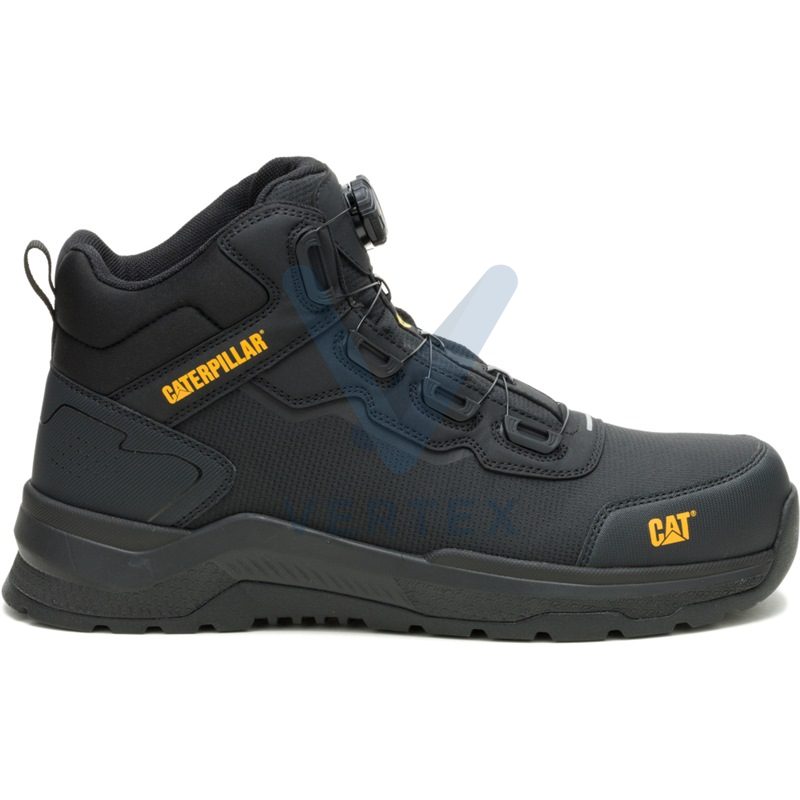 Caterpillar Inductor Tech MID S3S FO HRO SR ESD Shoe -Black