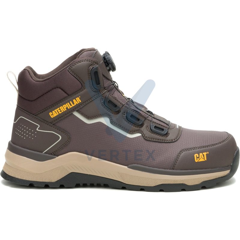 Caterpillar Inductor Tech MID S3S FO HRO SR ESD Shoe -Brown