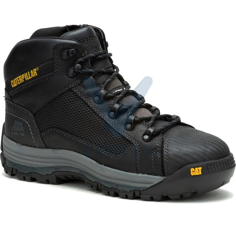 Caterpillar Convex Mid Zip Side Safety Shoe -Black