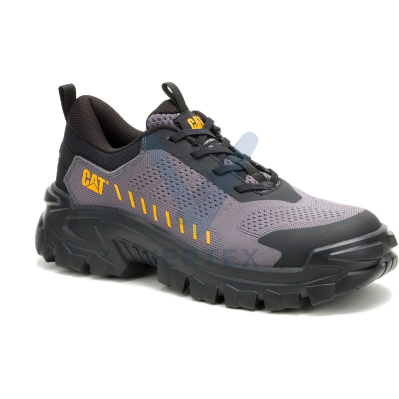 Caterpillar Invader Sport Slip On Composite Toe Shoe -Black/Cat Yellow