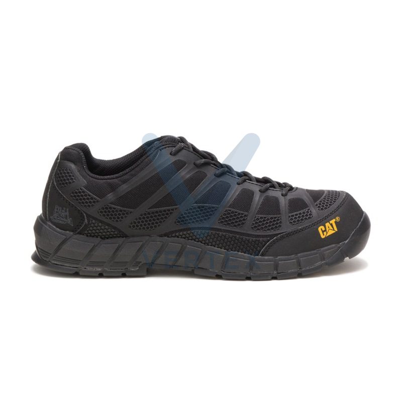 Caterpillar Streamline Composite Toe Work Shoe -Black/Black/Black
