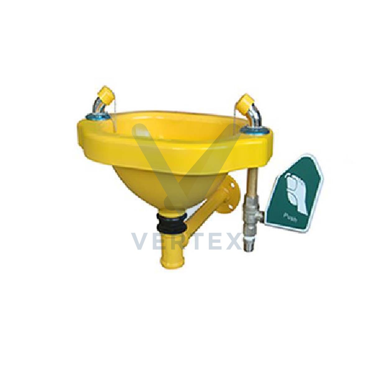 Terysafe Galvanized Wall Mounted Emergency Eyewash