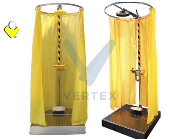 OSS Curtain Booth Type Emergency Shower & Eyewash