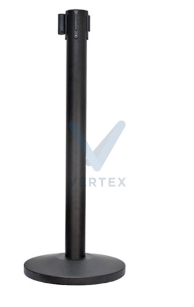 Retractable Queue Pole-Black