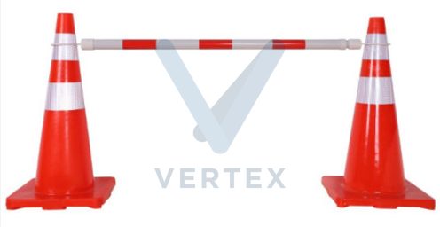Safety Pvc Traffic Extendable Bar - Red/white