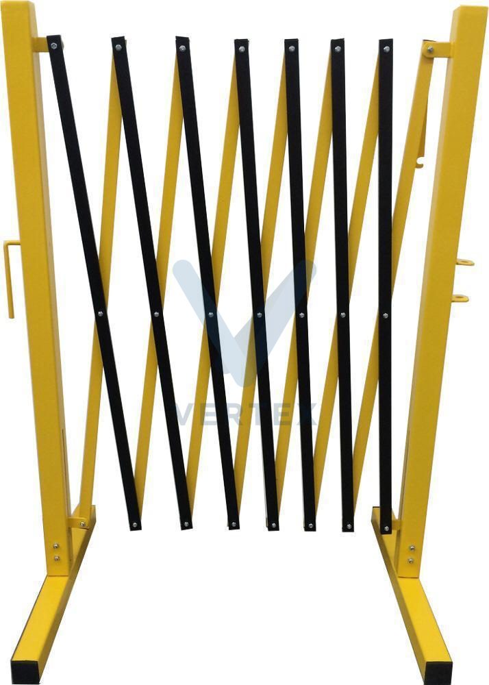Yellow/Black Metal Barricade