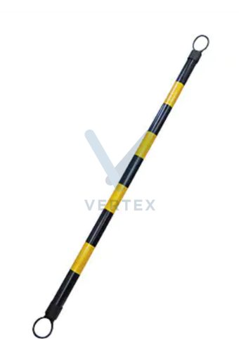 Safety PVC Traffic Extendable Bar - Black/Yellow