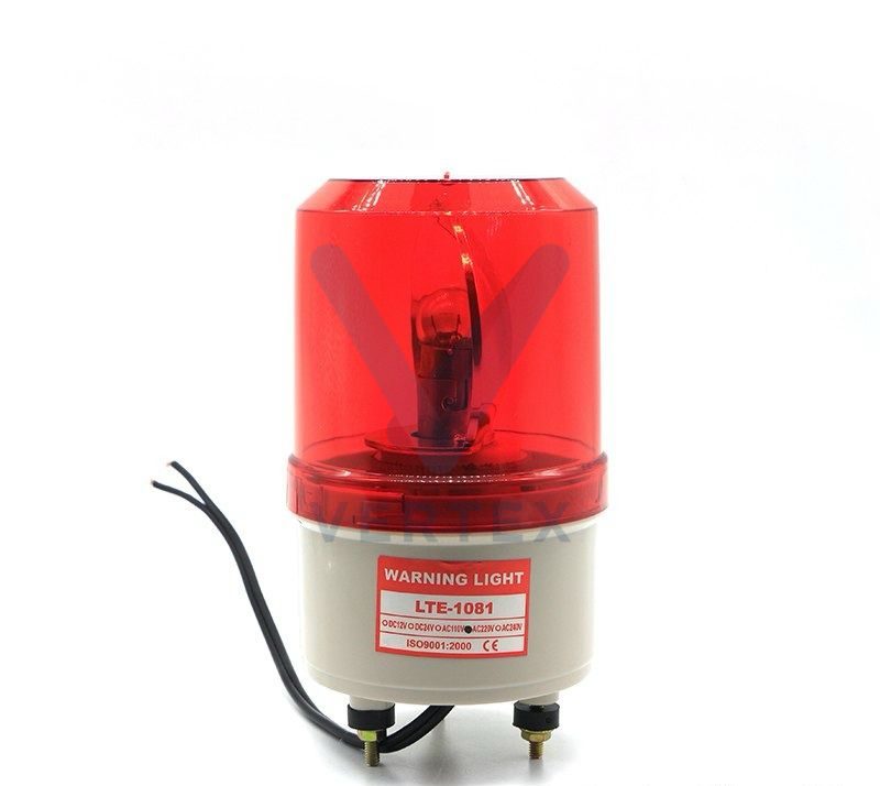 Kripal Relvolving LED Light AC 230V Red LTE1081