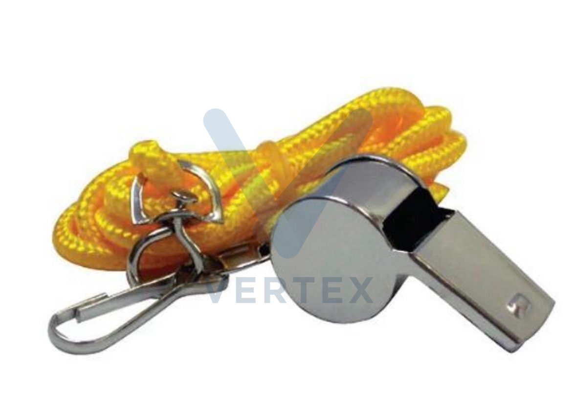 Metal Whistle With Lanyard
