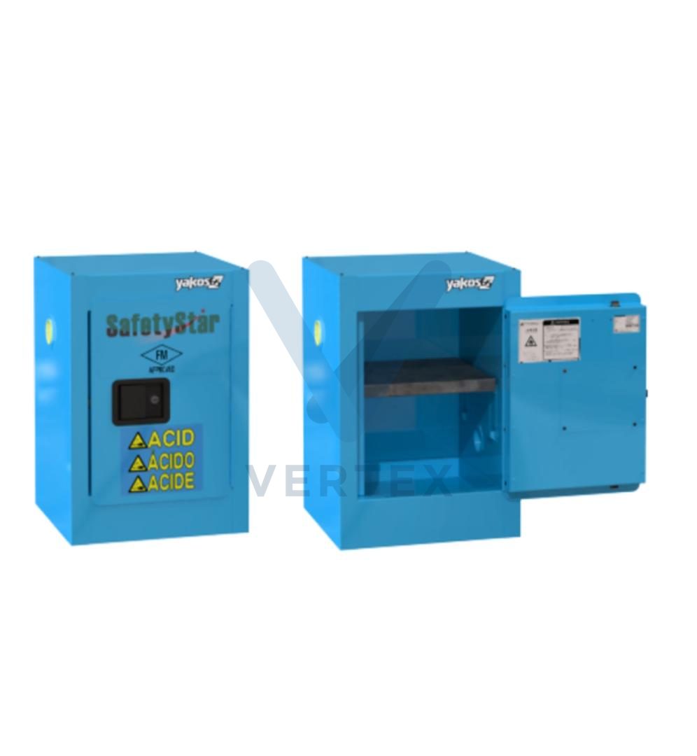 Safetystar Acid / Corrosive Safety Cabinet 4 Gallons Blue Manual Close 1 Door